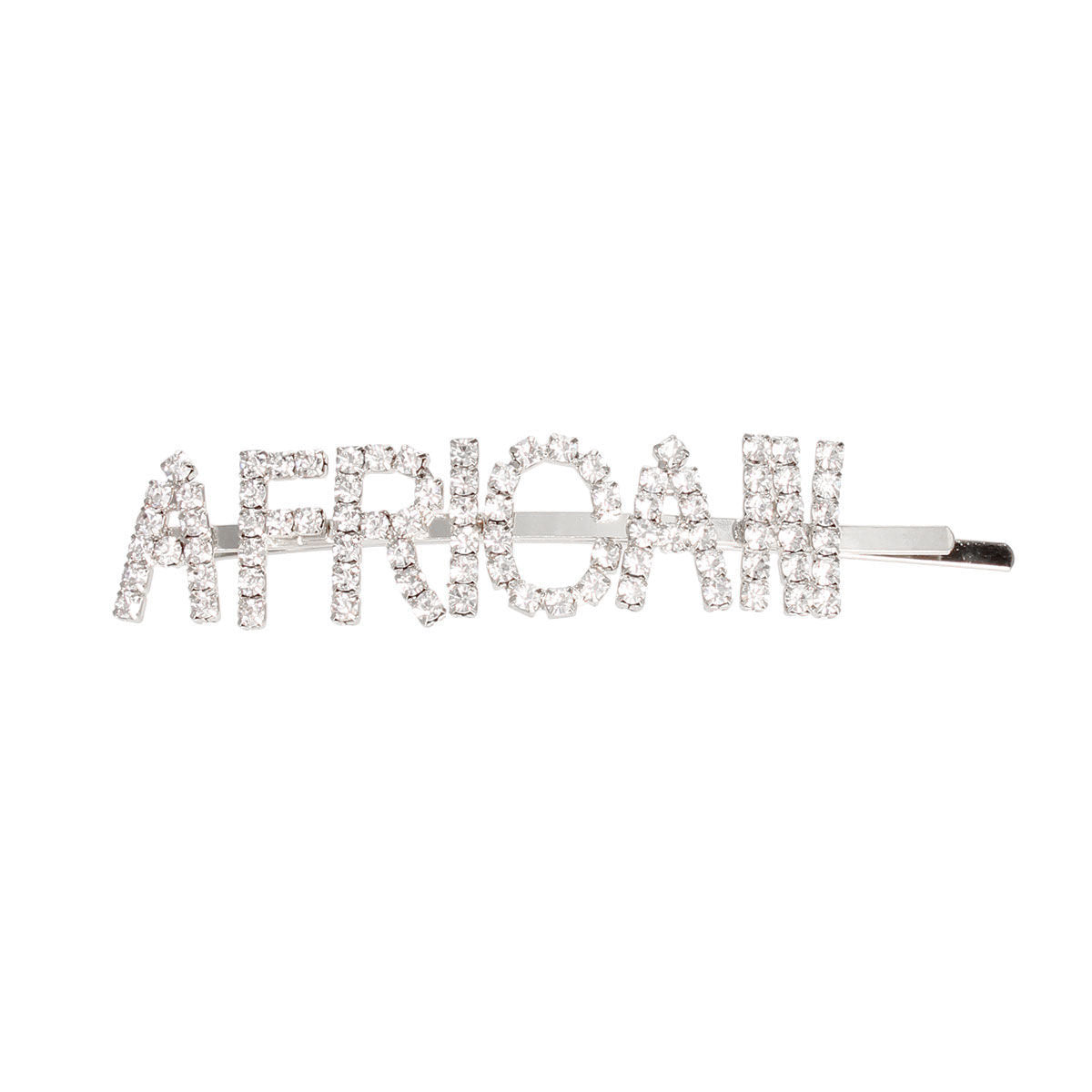 Hair Pin Silver African Sparkle Stylish Accessory