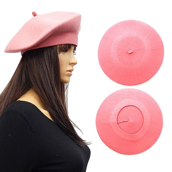 High Quality Crisp French Artist Wool Felt Beret