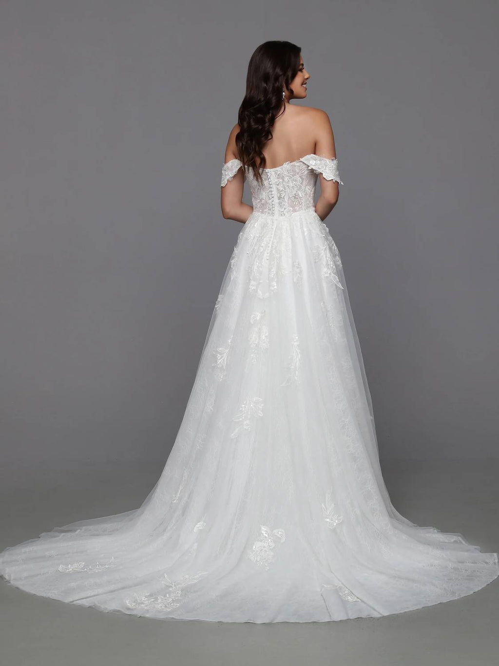Off-the-shoulder Wedding Dress