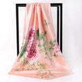 Ladies Versatile Satin Silk Scarf Silk Square Scarf (See size chart where applicable)