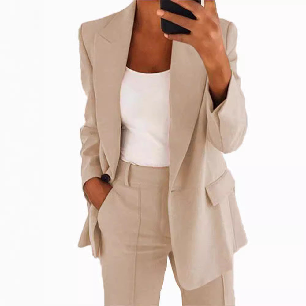 Women's Fashion Leisure Suit Trousers Suit