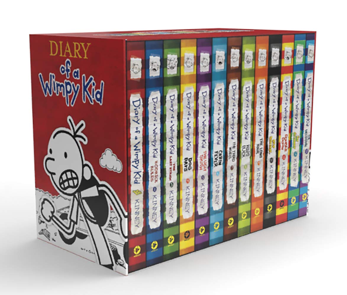 Diary of a Wimpy Kid Box of Books 1-13 Hardcover Gift Set by