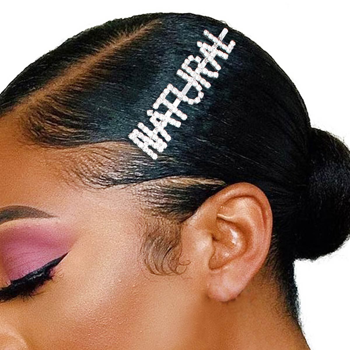 Hair Pin Silver Natural Sparkle Stylish Accessory