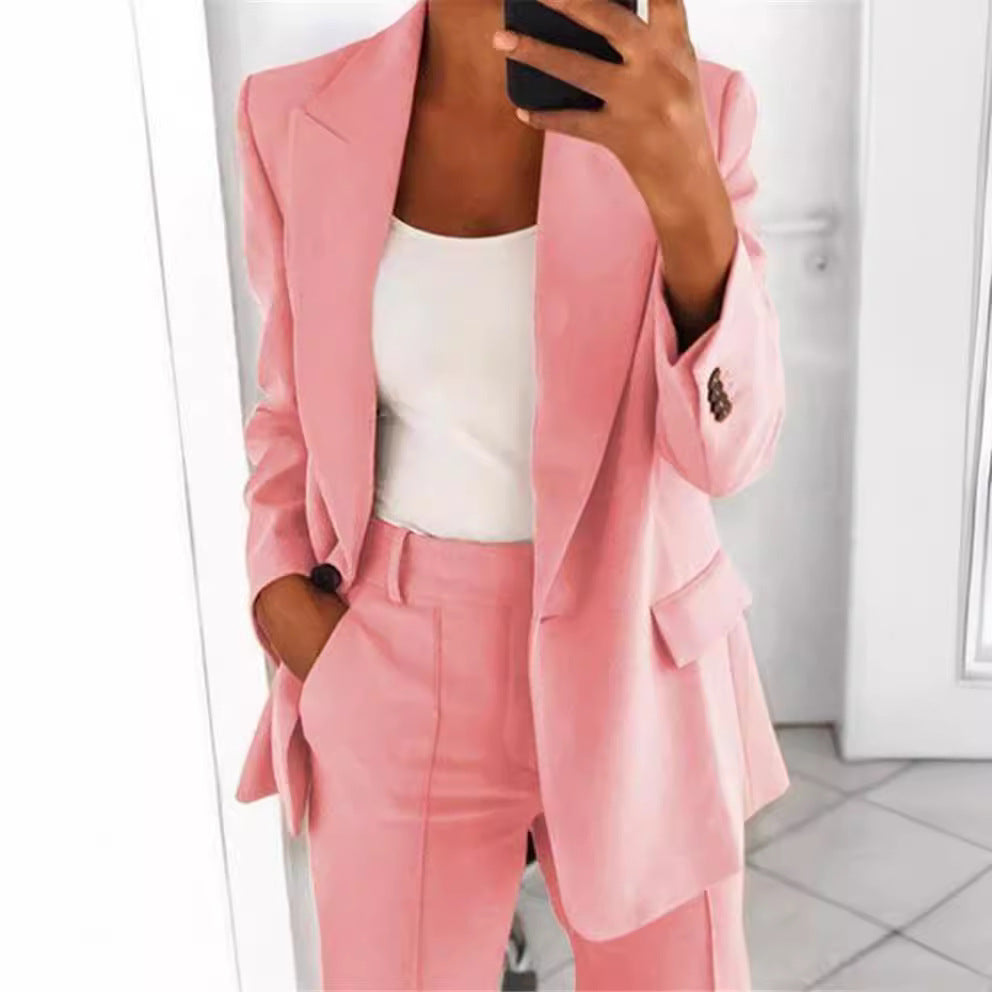 Women's Fashion Leisure Suit Trousers Suit
