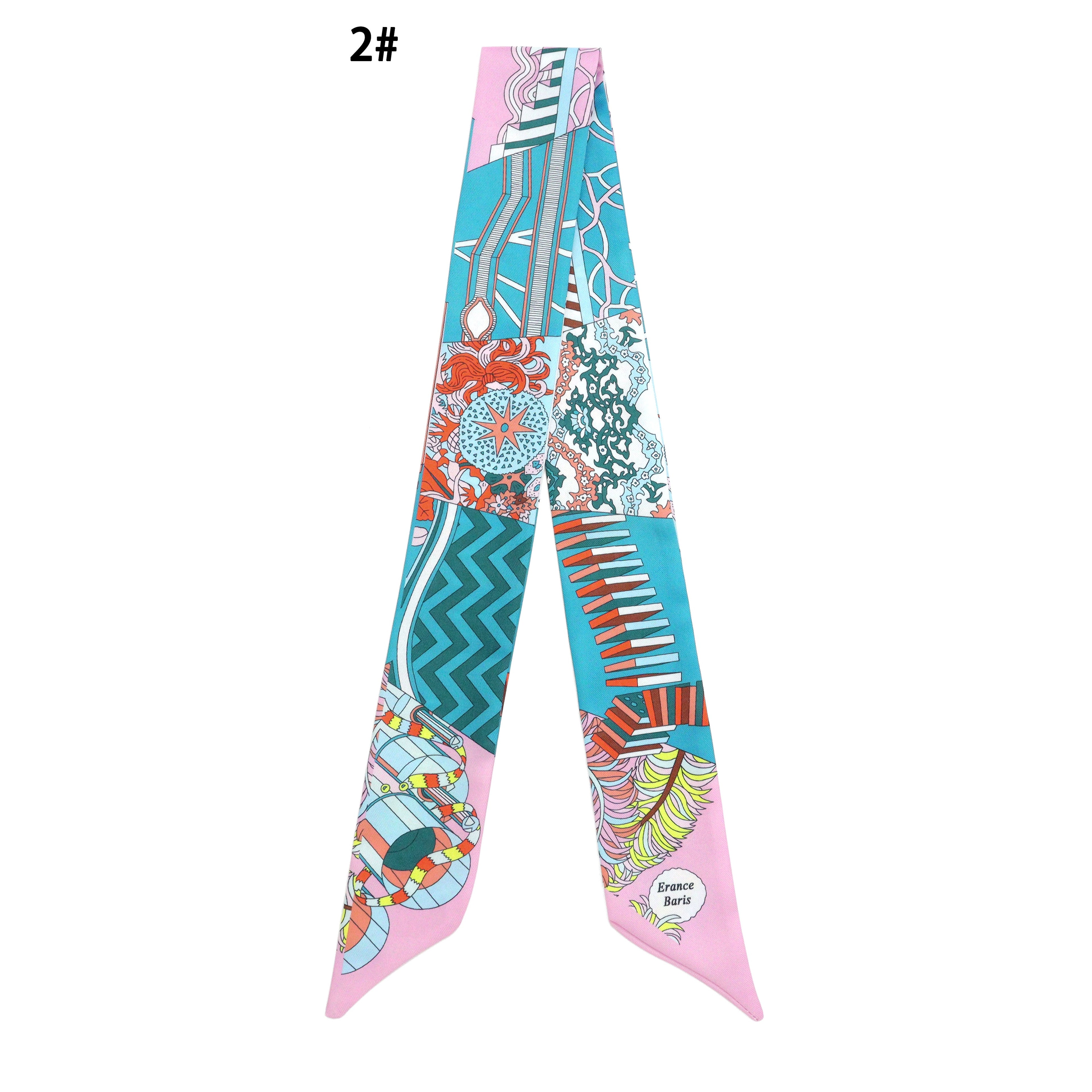31 Asssorted colors Narrow scarf for scarf necklace making, hair&bag scarves accessories, EF806S