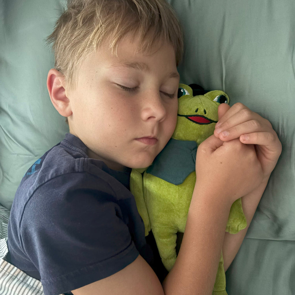 Frog: Helps a Friend, Book Three & Organic Cotton Frog Plushie