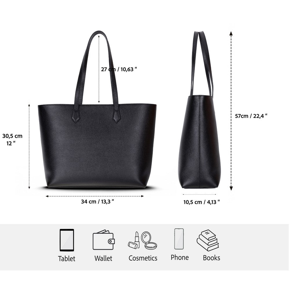 Solea Women’s Leather Bag – Genuine Leather Women’s Tote Shoulder Bag for Everyday Use | Minimal & Handcrafted