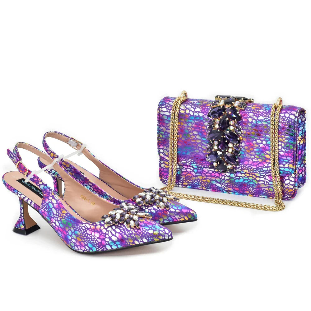 Italian Shoes And Bag Sets ED1-12