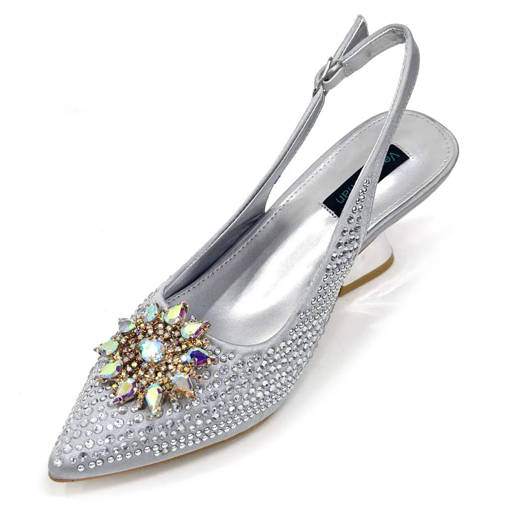 Italian Design Shoes And Bag Paired With Handmade Petal Clutches