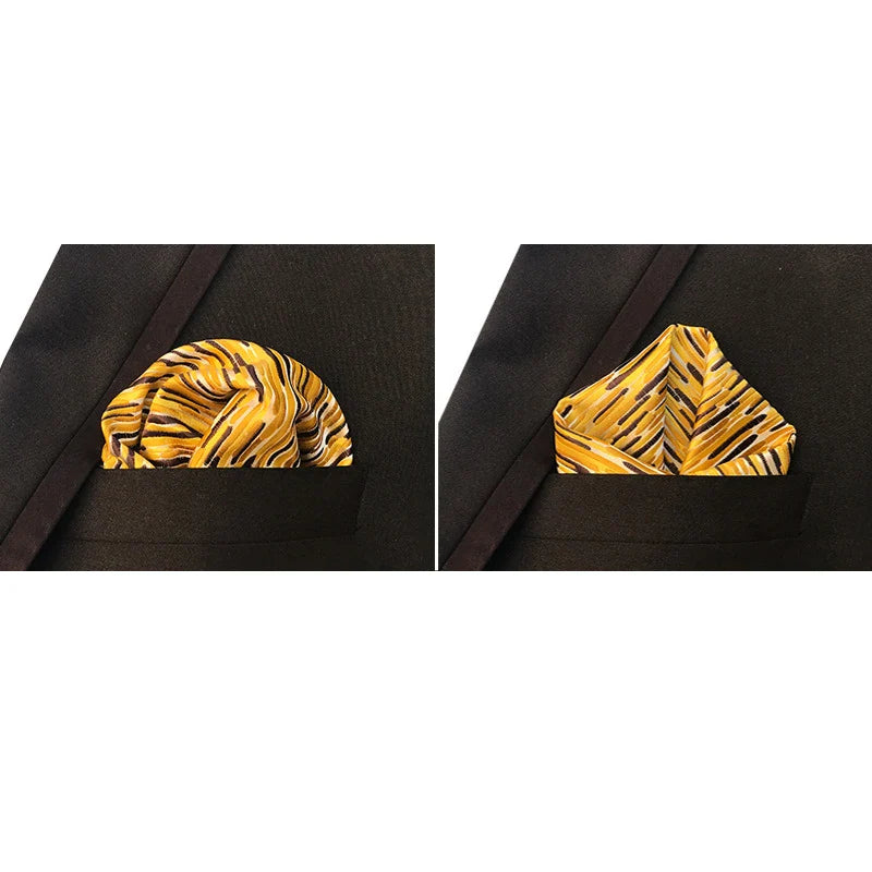 41 Colors 25 x 25 cm (9.8 x 9.8 in) Men's Pocket Square Handkerchief - Paisley, Dot & Stripe Wedding Hanky