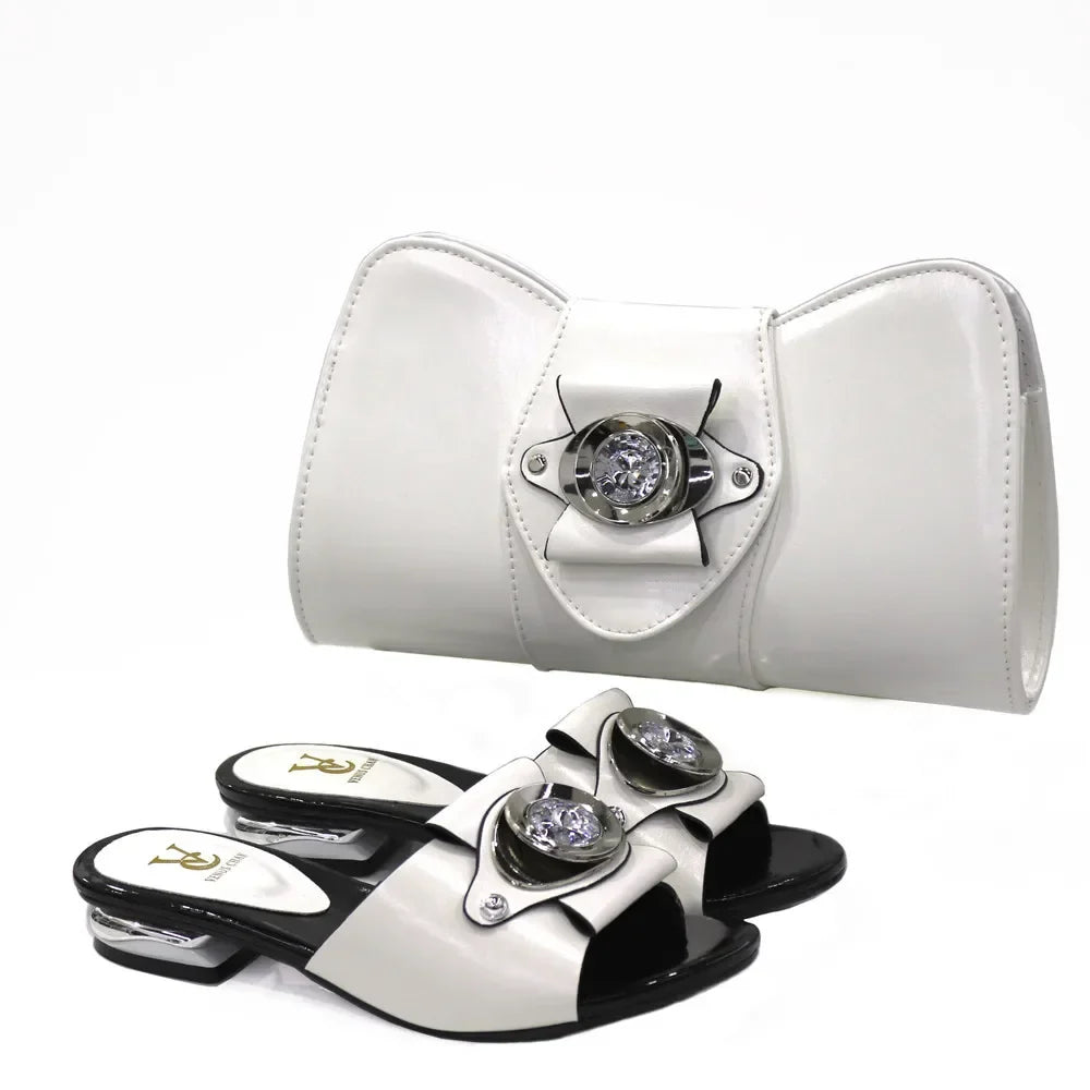 Latest Fashion African Shoes and Bags Set GH564