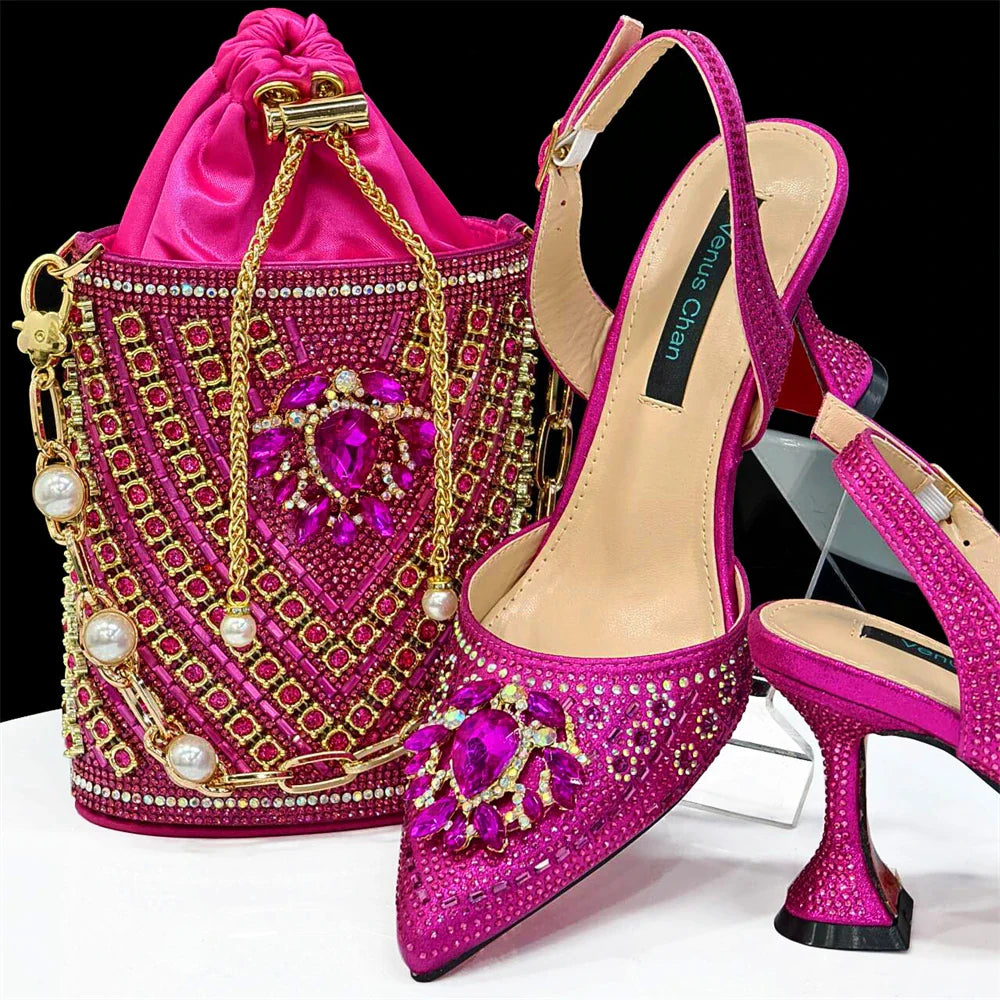 New Italian Shoes and Bags Matching Set Design Wedding 01