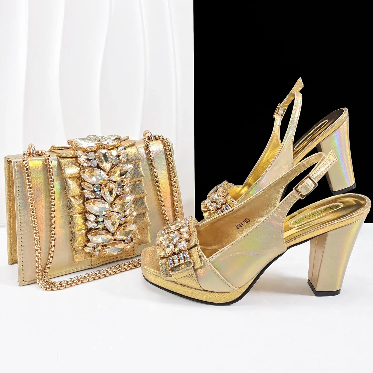 Lastest Italian Shoes with Matching Bag Set HFG1-2