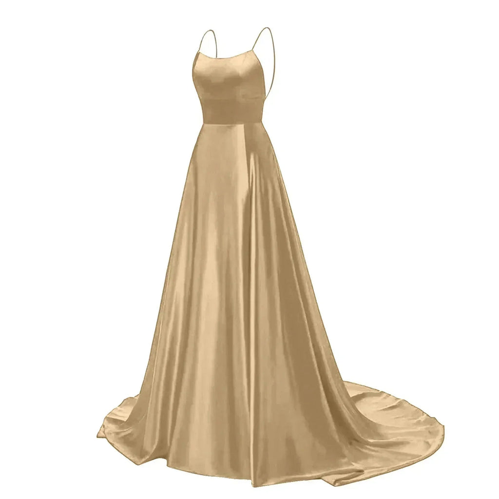 Navy Blue Bridesmaid Dress For Weddings Woman Guest 2024 Sexy Spaghetti Straps Split Prom Party Gowns Long Maid Of Dresses
