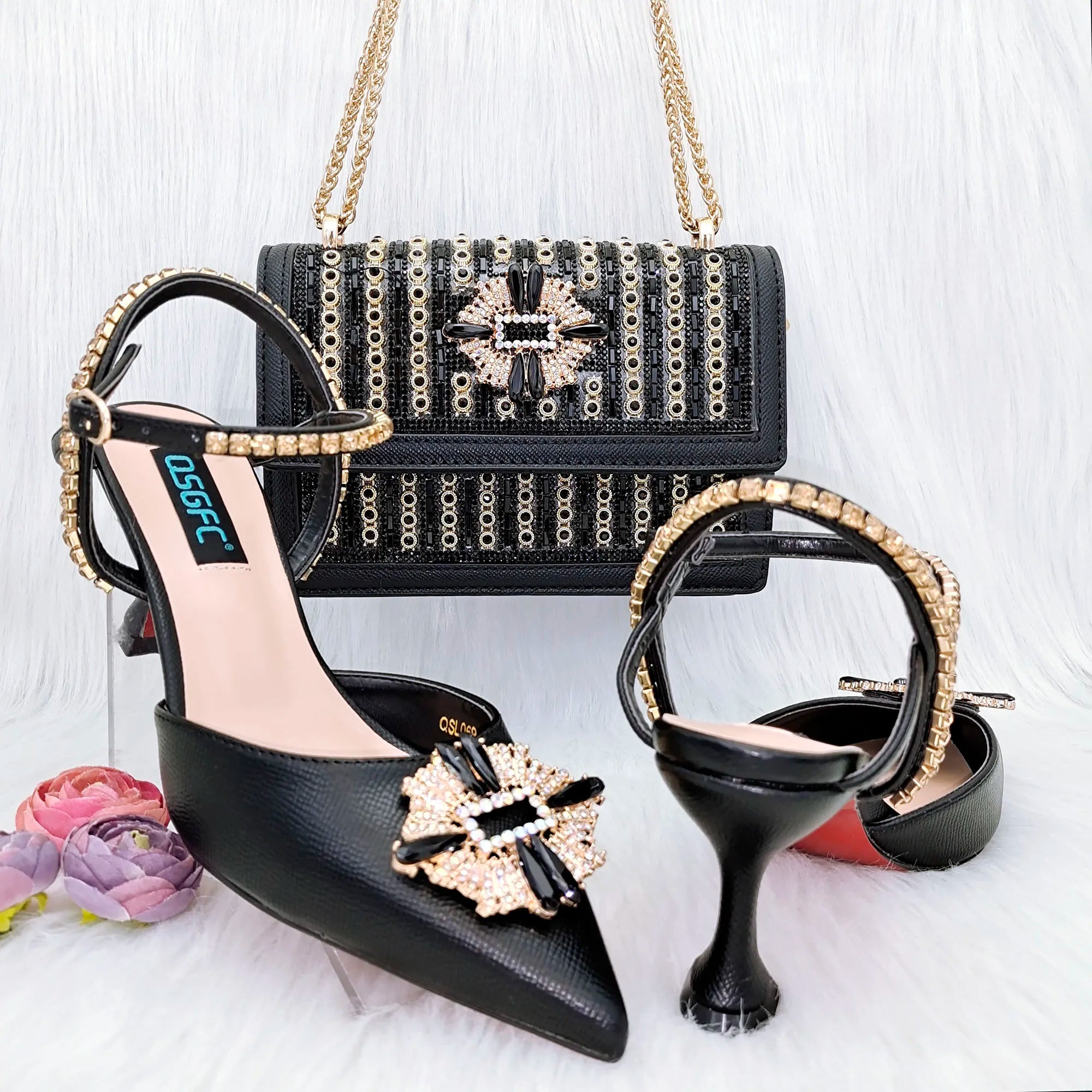 Italian Shoes And Bag Sets For Evening Party HGG1-20