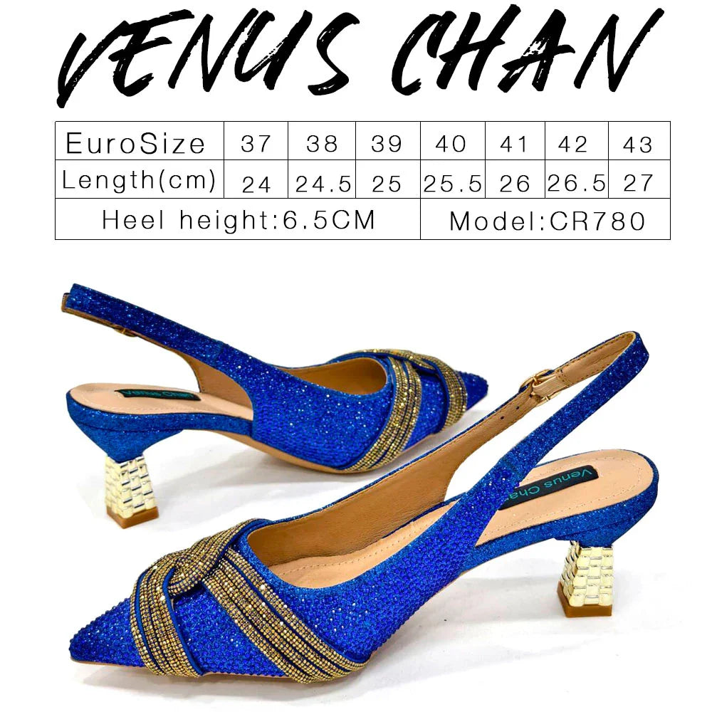 Women's Shoes and Bag Set with Rhinestone ED129