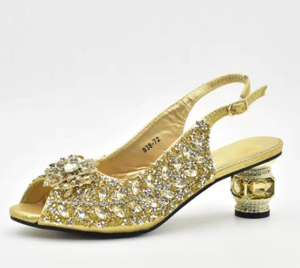 Latest Italian Shoes and Matching Bag Set ED201