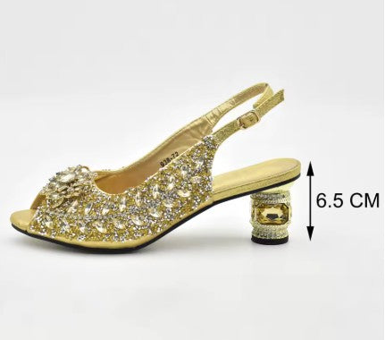 Latest Italian Shoes and Matching Bag Set ED201