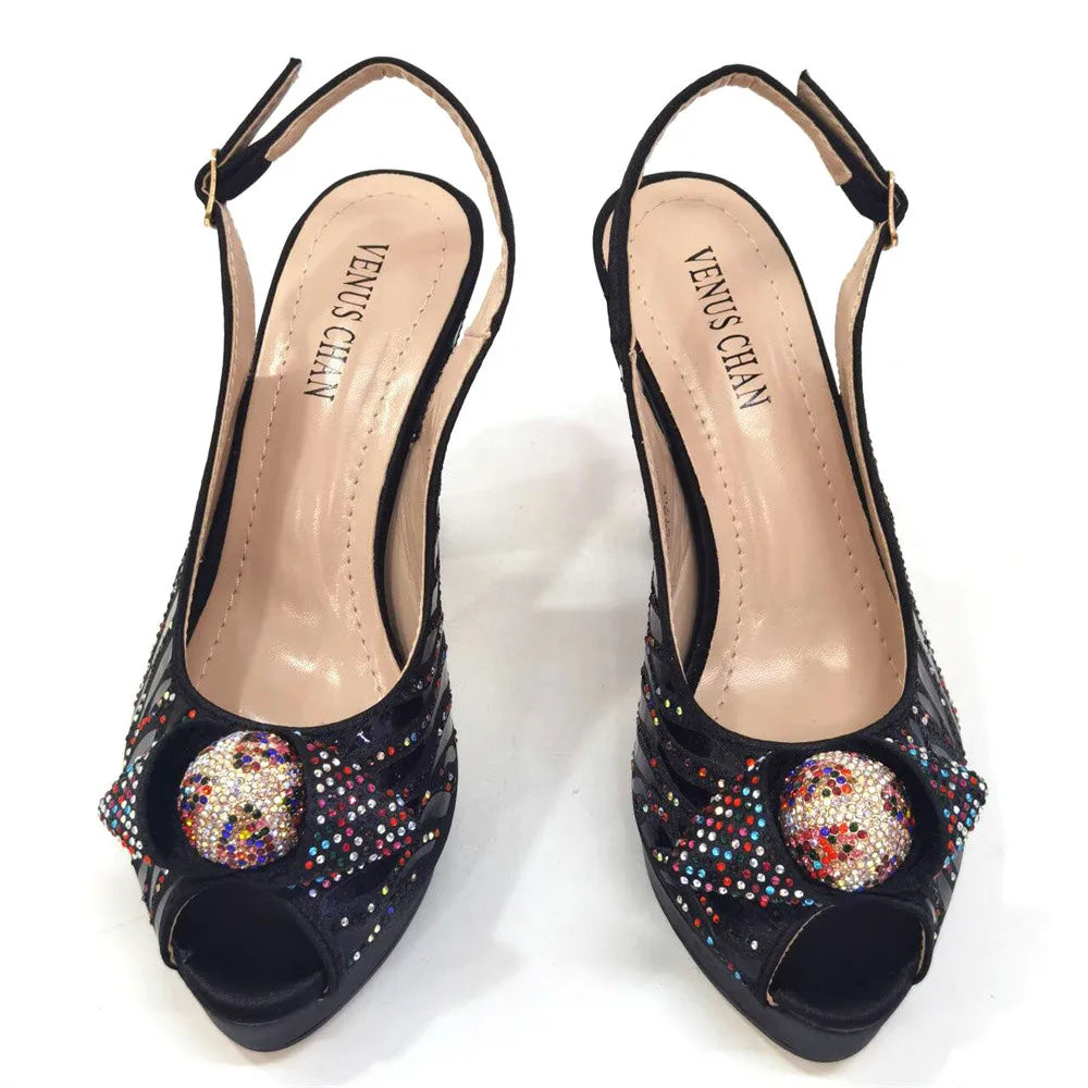 New Fashion Ladies Shoes Matching Bag Set HTRE45