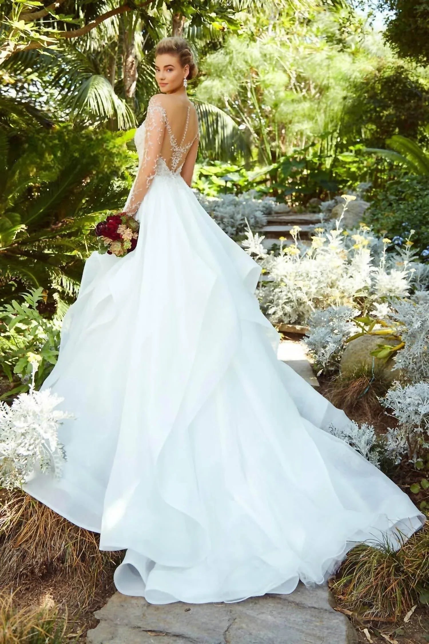 Bibi Ruffled Wedding Dress