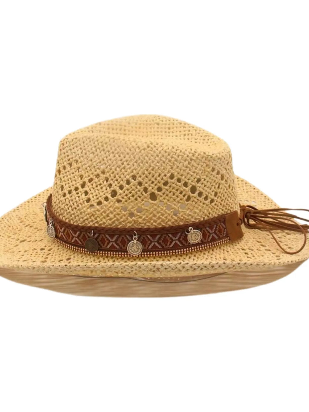 Boho Woven Cowboy Hat
