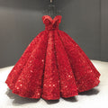 Bridal Wedding Dress Women's Sequined Ball Show Dress See SIZE chart for more details