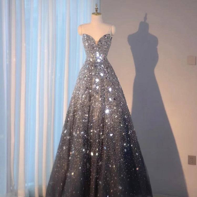 Blue Heavy Industry Wedding Evening Dress