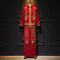 Bridal Slimming Toast Dress Plus Size Chinese Wedding Dress Formal Attire  Horse Face Skirt