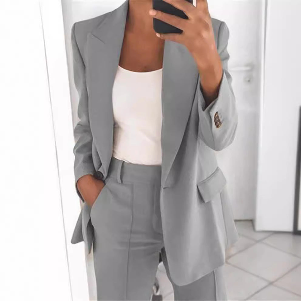 Women's Fashion Leisure Suit Trousers Suit