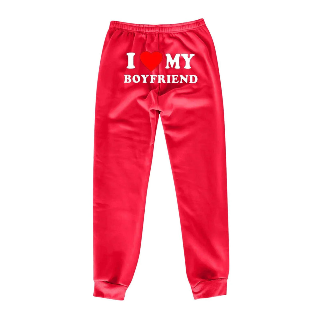 Chic Love Print Trousers