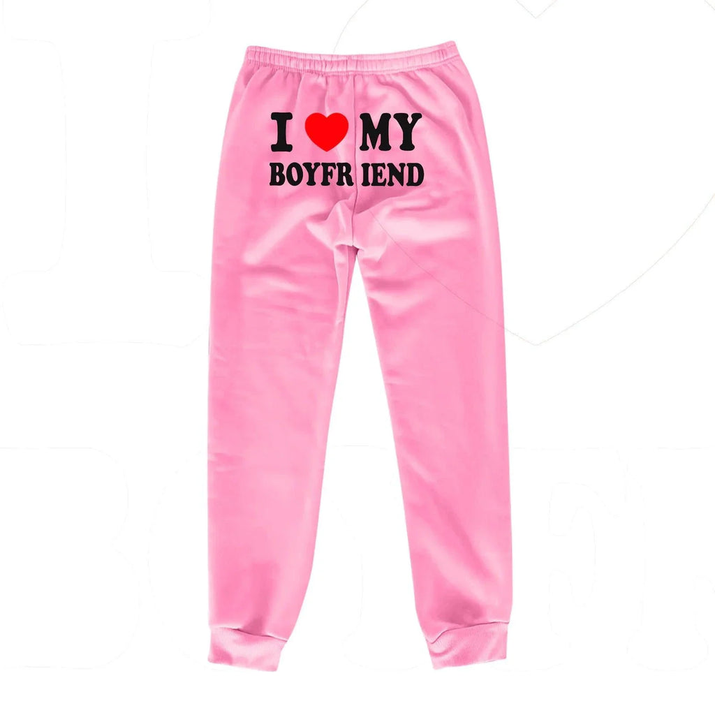 Chic Love Print Trousers