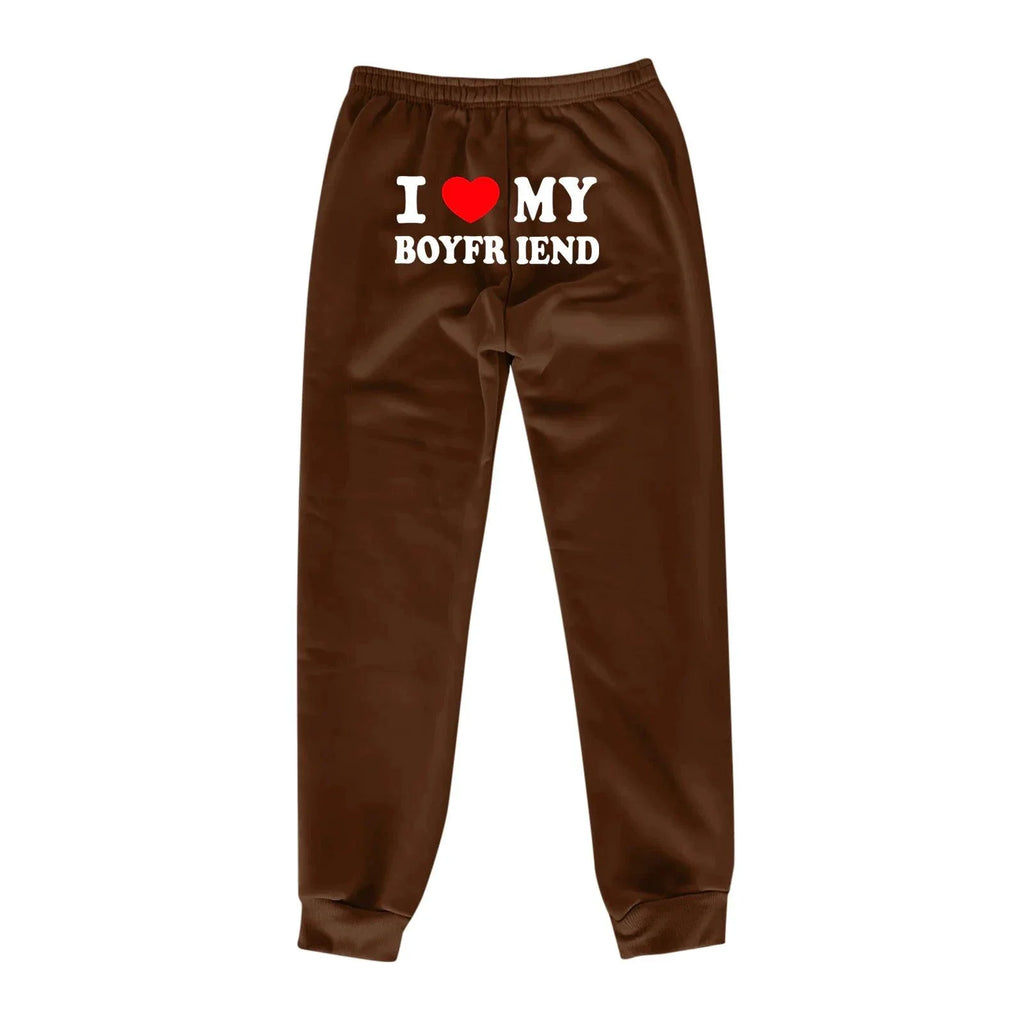 Chic Love Print Trousers