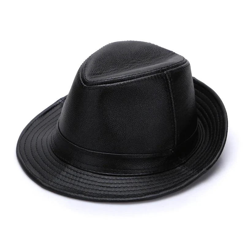 Mandotos Brown Leather Cap Premium Cowhide XL-XXXXL