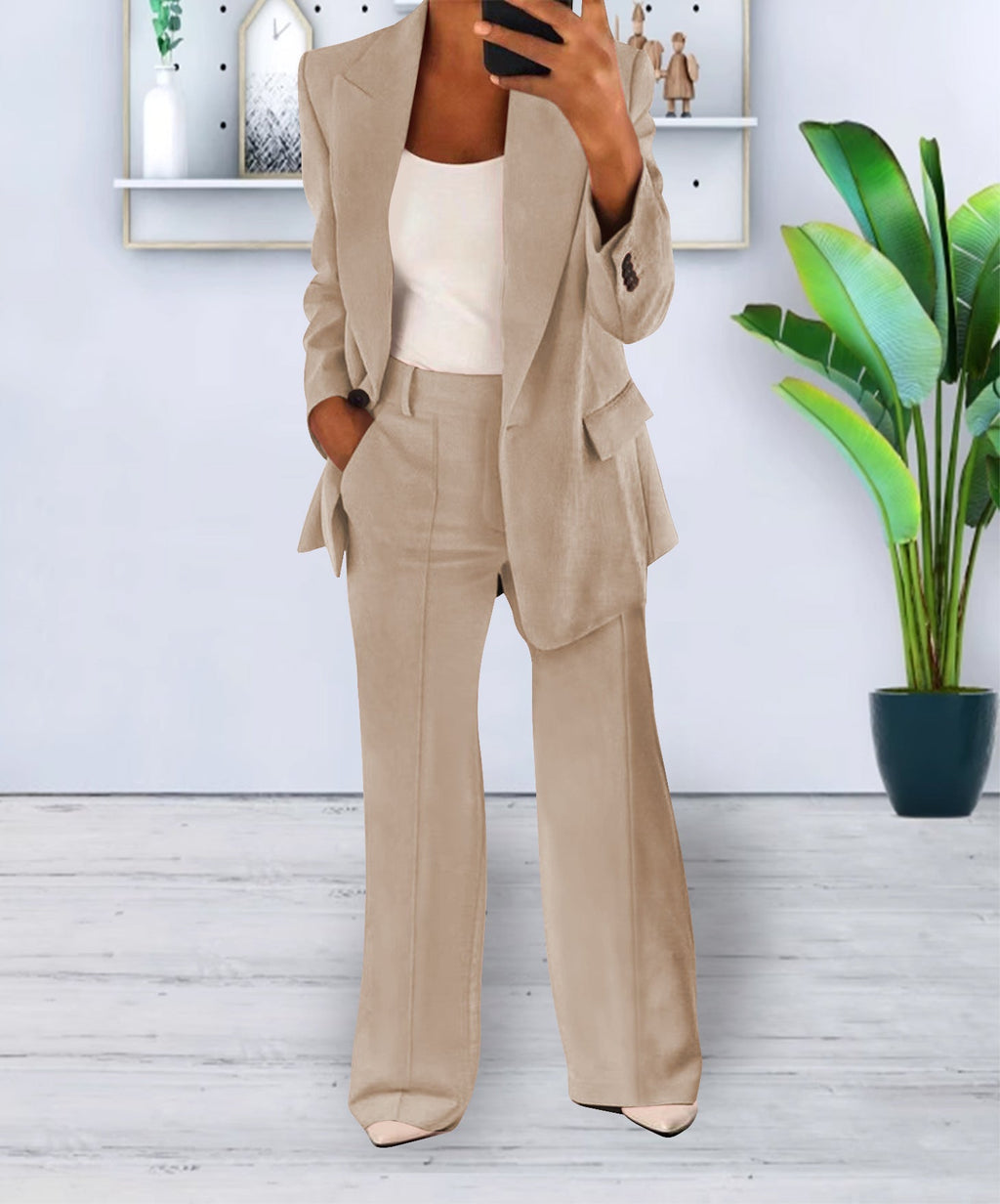 Women's Fashion Leisure Suit Trousers Suit