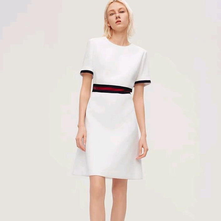 Autumn New Round Neck Retro Temperament Dress Women's High Sense See SIZE chart for more details