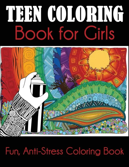 Teen Coloring Book for Girls - Paperback