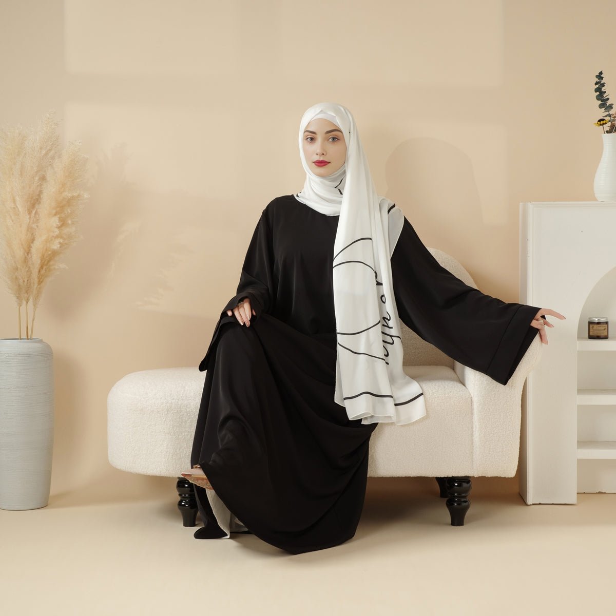 Essential Premium Loose Fit Abaya 2-Piece Set with Versatile Pockets (MA120)
