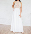 Halter Sheer Wedding Dress