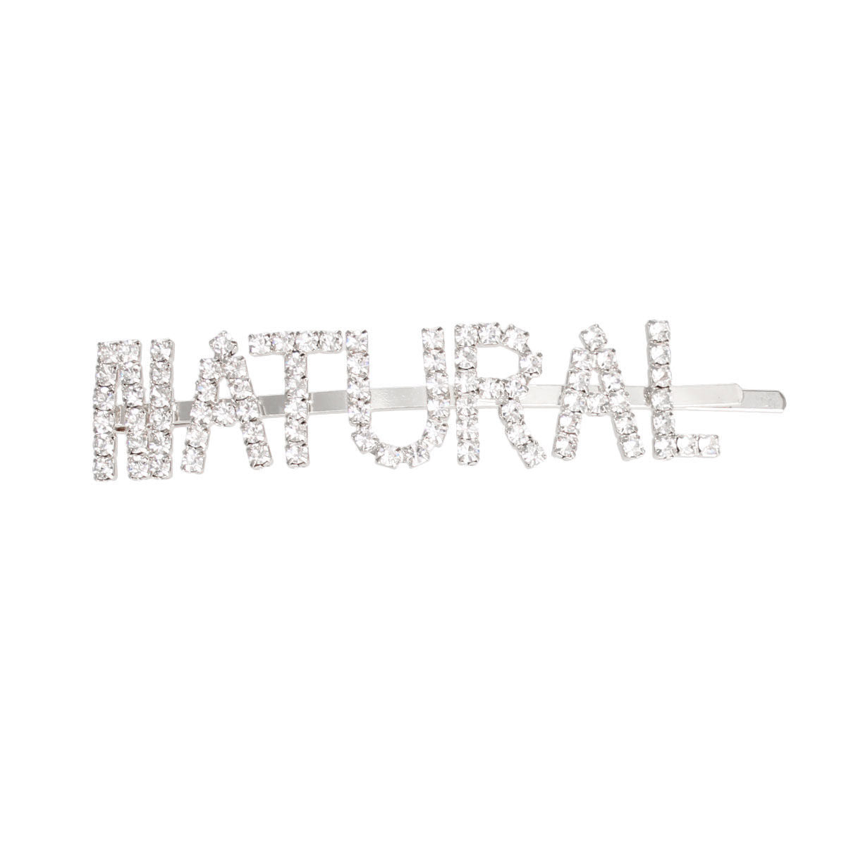 Hair Pin Silver Natural Sparkle Stylish Accessory
