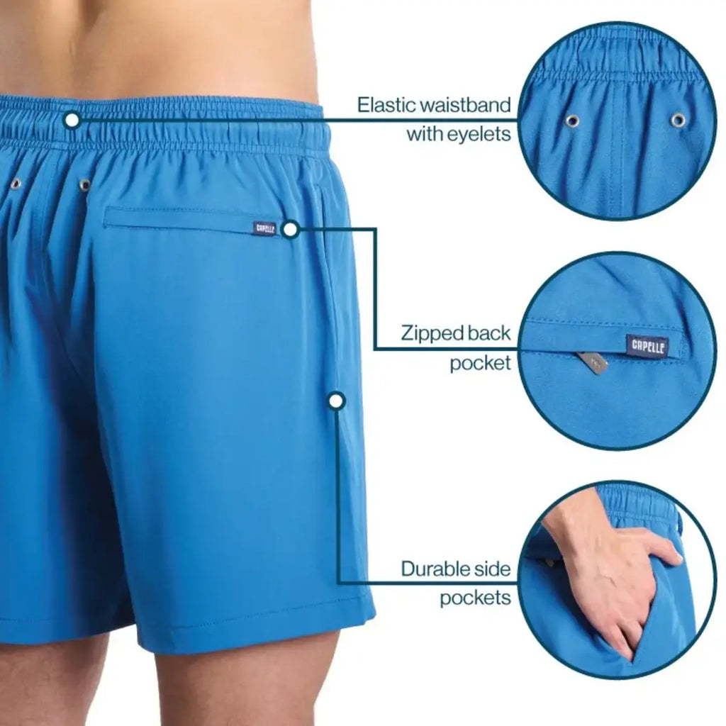Men’s Premium Compression-Lined Hybrid Shorts – Foggy Palms