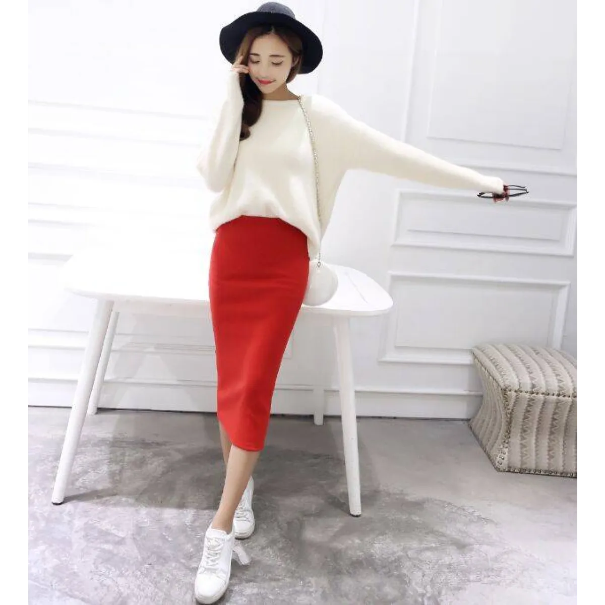 Long Midi Pencil Skirts
