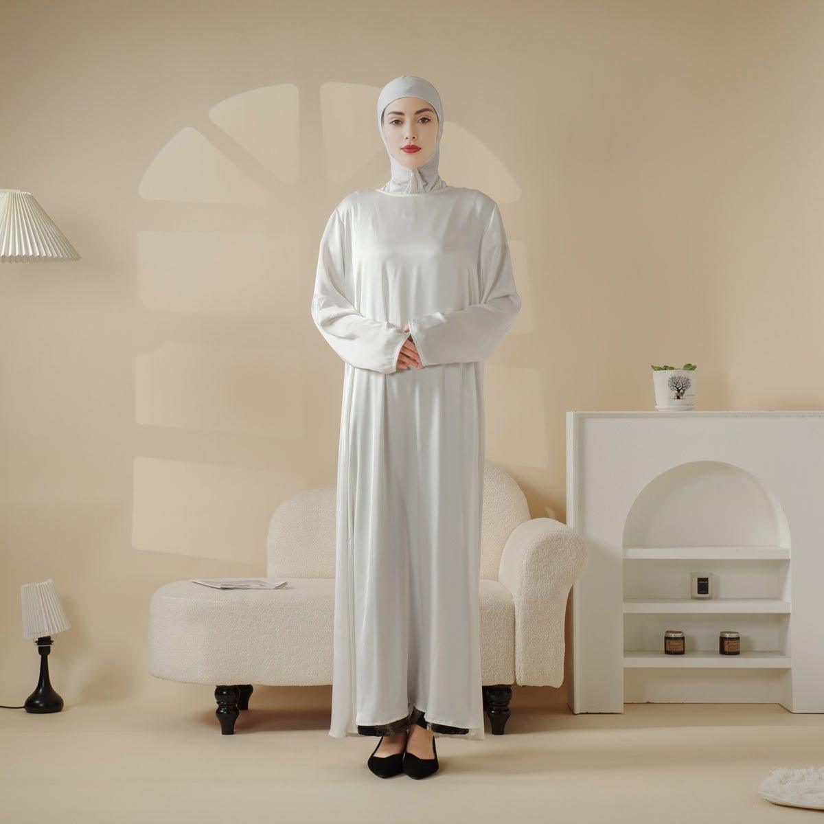 Long Sleeve Satin Inner Dress (MA061)
