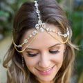 MAC188 Rhinestone Multi-Layered Drop Headband