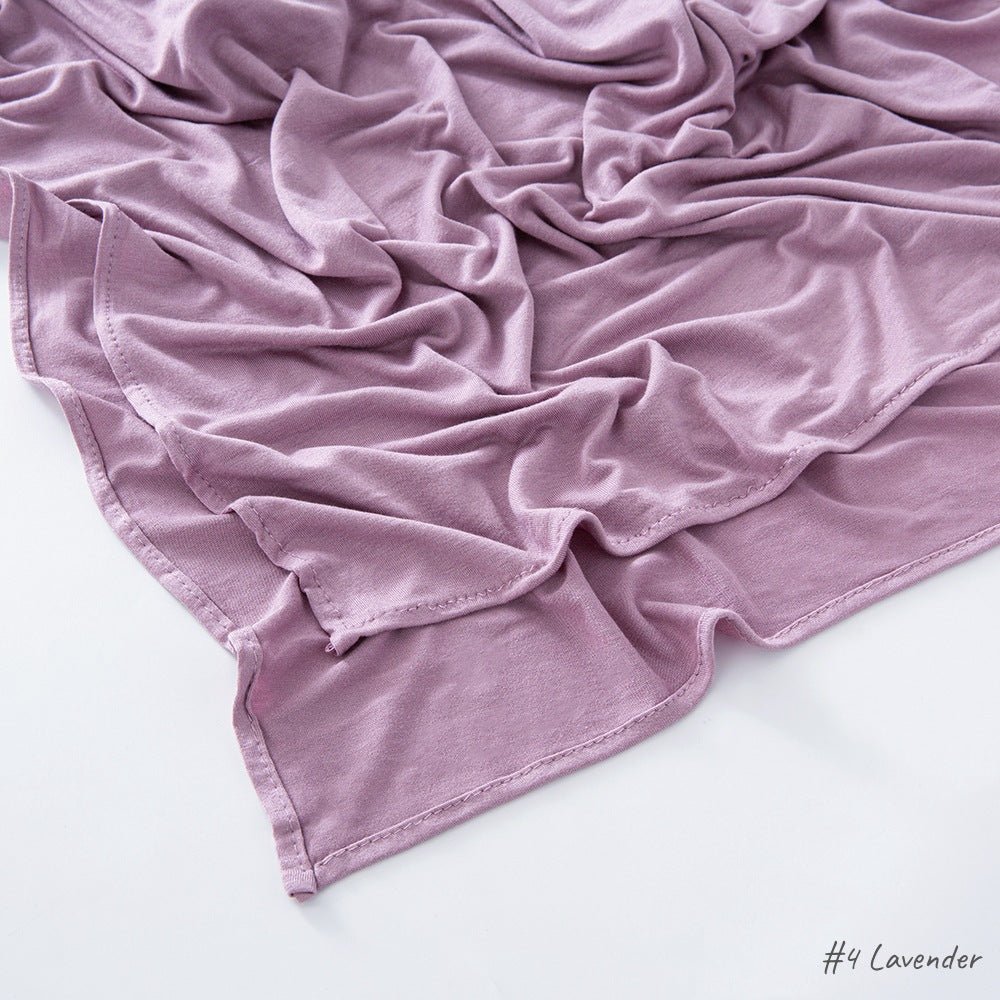 High Quality Right Angle Curled Modal Mercerized Cotton Breathable Hijab(MH068)