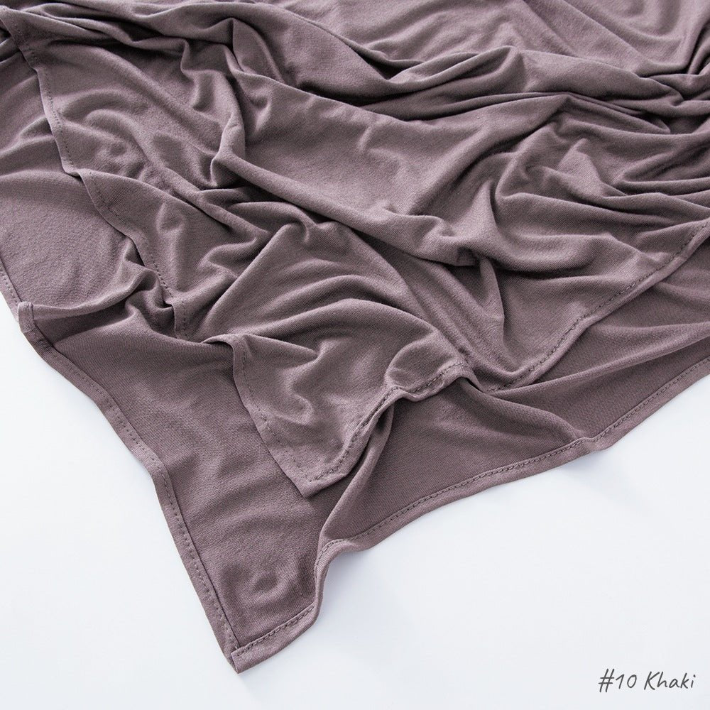 High Quality Right Angle Curled Modal Mercerized Cotton Breathable Hijab(MH068)
