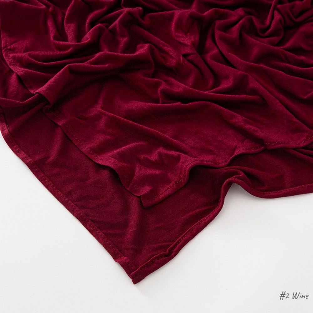 High Quality Right Angle Curled Modal Mercerized Cotton Breathable Hijab(MH068)