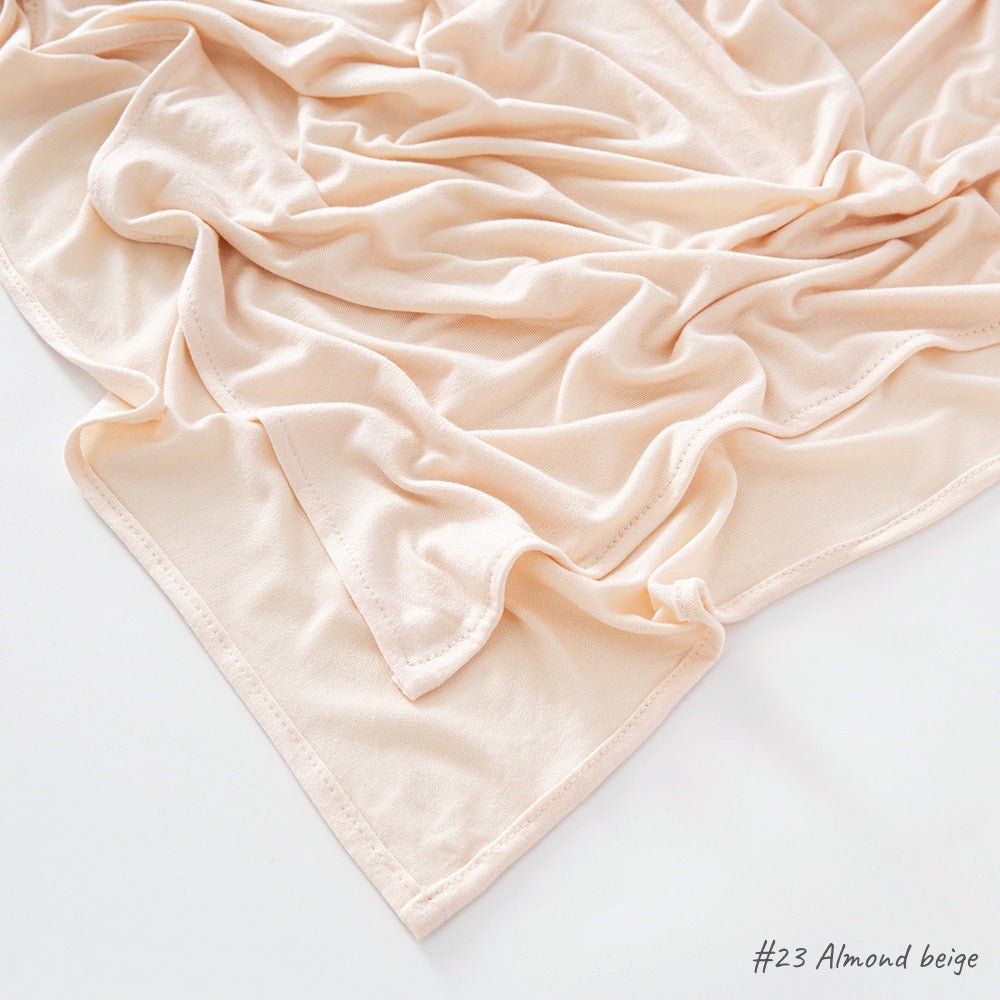 High Quality Right Angle Curled Modal Mercerized Cotton Breathable Hijab(MH068)