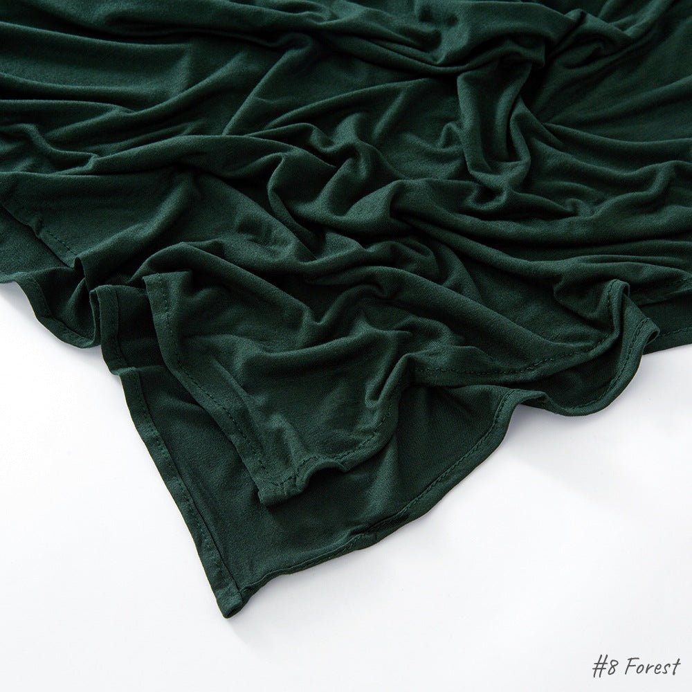 High Quality Right Angle Curled Modal Mercerized Cotton Breathable Hijab(MH068)