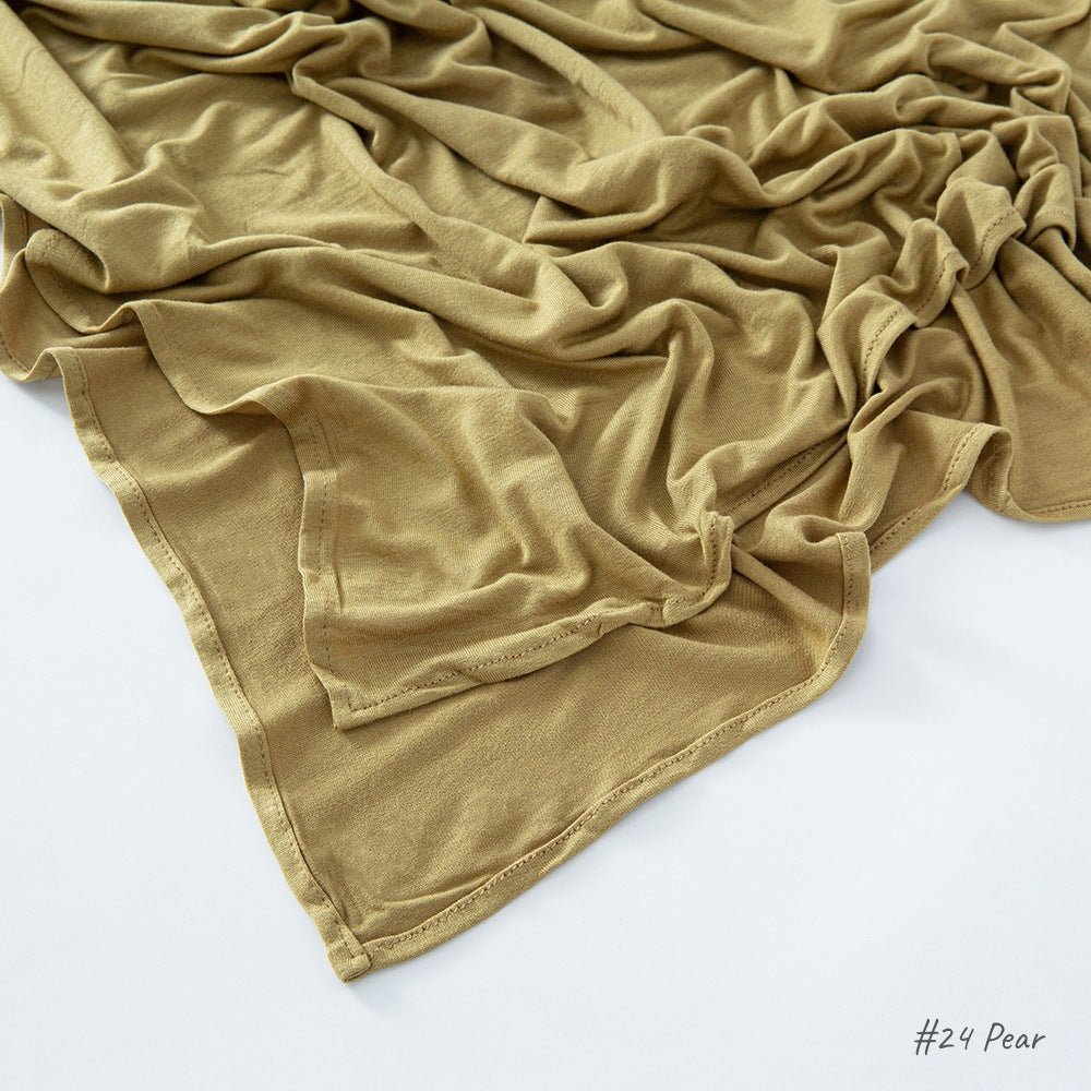 High Quality Right Angle Curled Modal Mercerized Cotton Breathable Hijab(MH068)