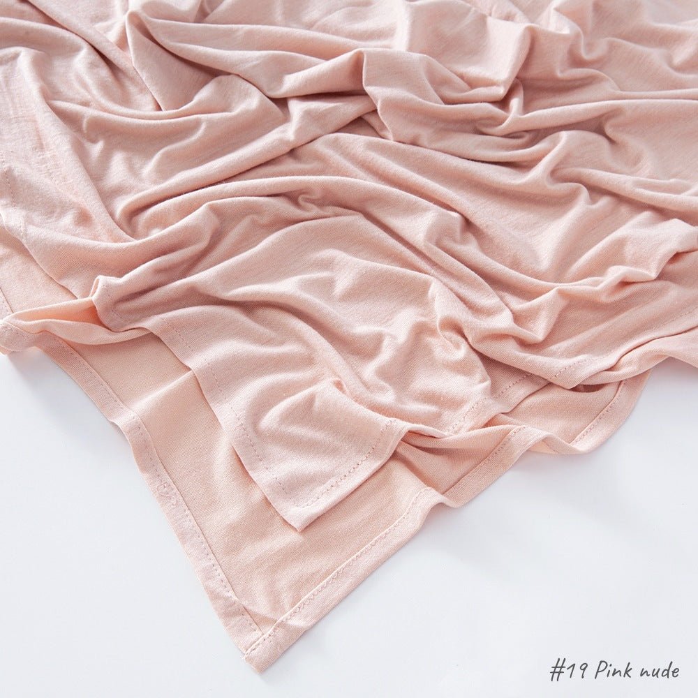 High Quality Right Angle Curled Modal Mercerized Cotton Breathable Hijab(MH068)